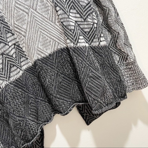 🍀LUCKY BRAND Aztec Intarsia Open Front Cardigan - Picture 5 of 7